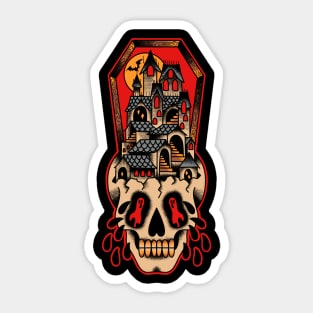 Haunted house Sticker